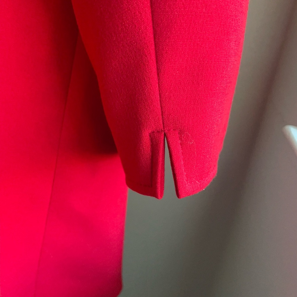 Tahari Topper Coat Women’s Red 16W - Picture 10 of 16